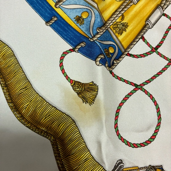 Hermes Les Tambours Silk Square Scarf - Picture 8 of 11